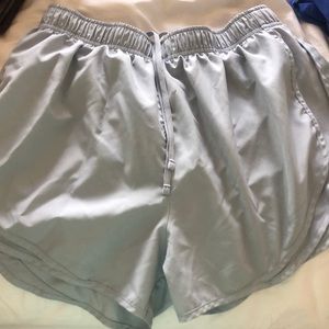 Light grey solid Nike shorts